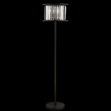 Bevin 63" Metal/Crystal LED Floor Lamp - JONATHAN Y